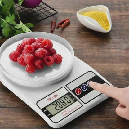 Digital Kitchen Weighing Machine Multipurpose Electronic Weight Scale with Backlit LCD Display for Measuring Food, Cake, Vegetable, Fruit